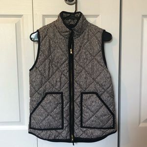 J. Crew Printed Quilted Puffer Vest